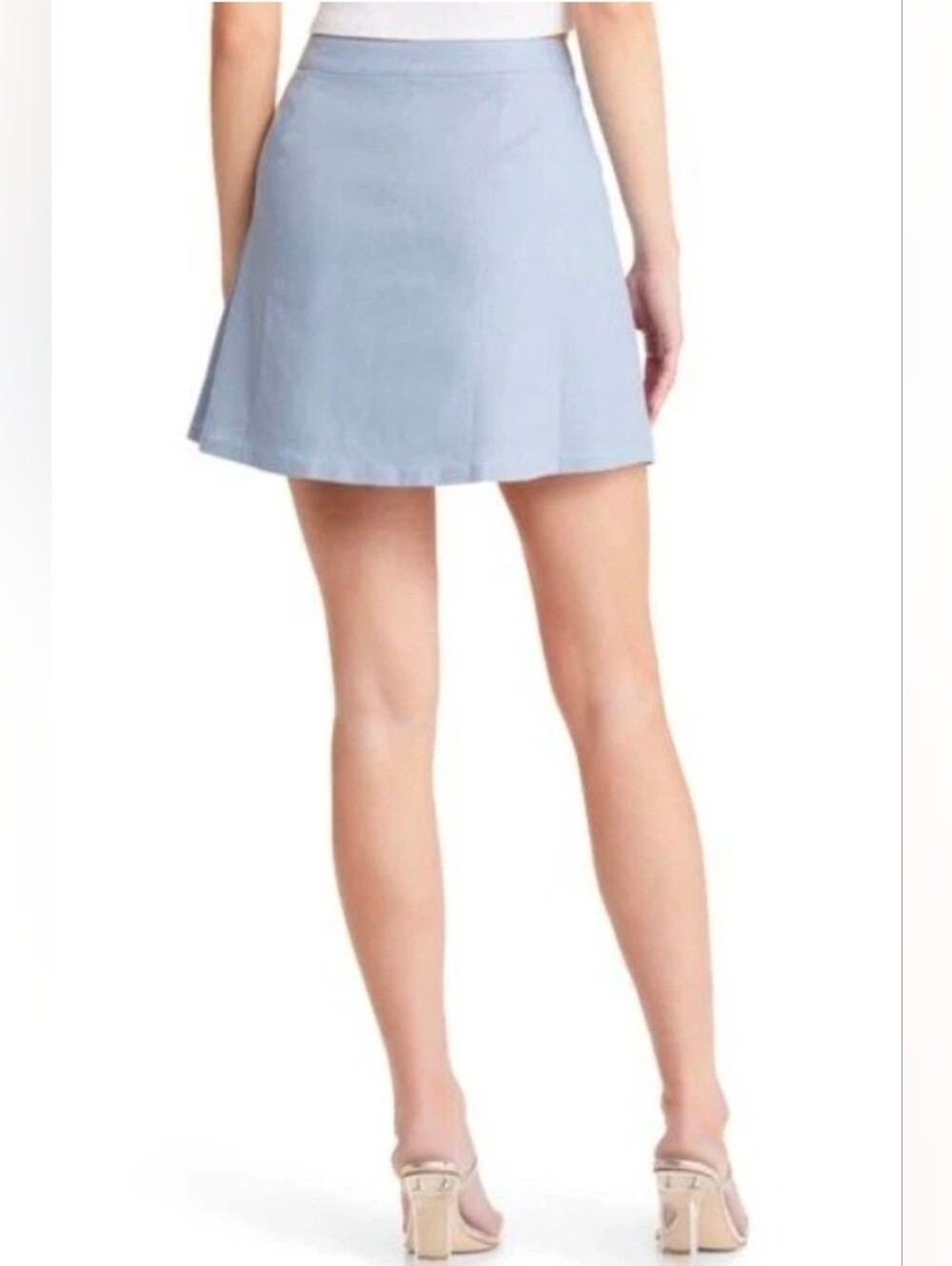 NWT/ Open EDIT Plus Size  BLUE CHAMBRAY SKIRT 3X